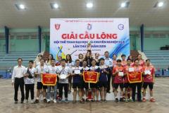 Trường Đại học Khoa học đạt giải Nhất đồng đội tại Giải cầu lông Hội thể thao Đại học và Chuyên nghiệp Huế 2019
